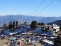 The Jakhu Ropeway is a Cable car in the town of Shimla Ã¢â¬ÅQueen of hills Ã¢â¬Å in the Indian state of Himachal Pradesh. Royalty Free Stock Photo